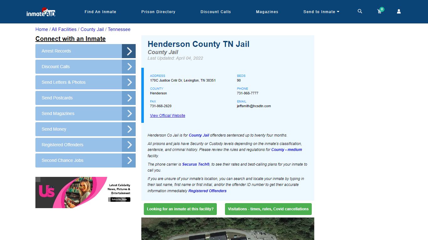 Henderson County TN Jail - Inmate Locator - Lexington, TN